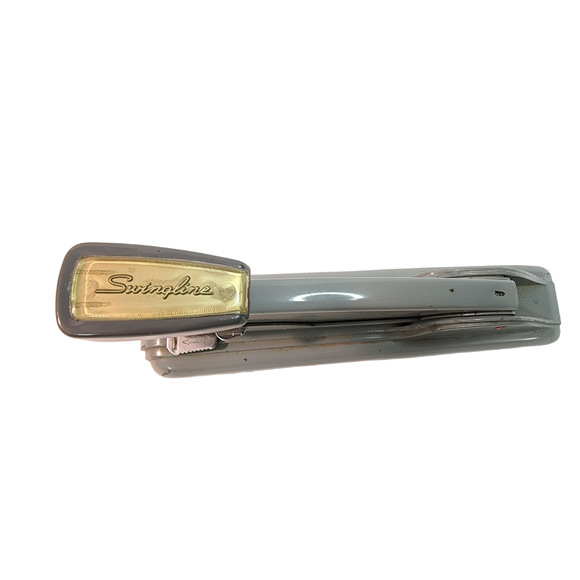 VTG Swingline | #4 | Speed Stapler | Gray | Retro Office Desk Accessory | Works - Picture 4 of 15